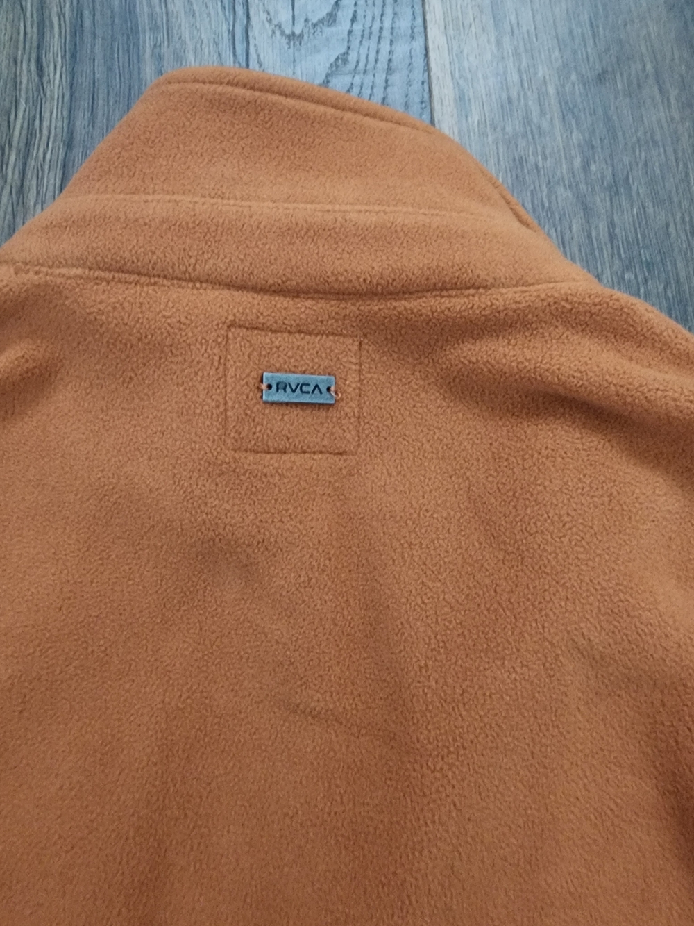 RVCA Men’s Rust Orange Polar Birdie Shacket Button-Front Casual Shirt Jacket - Picture 6 of 7